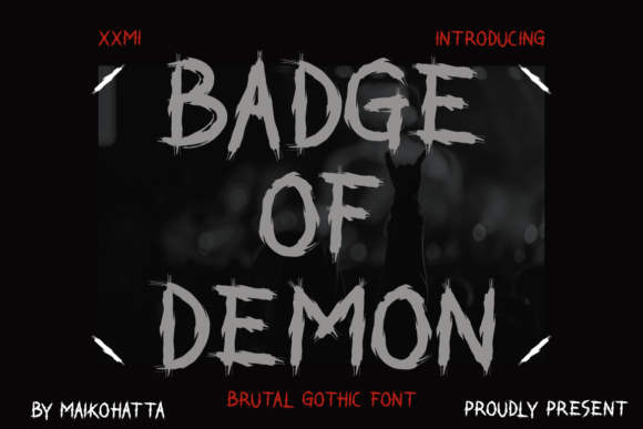 Badge of Demon: Commanding Attention with a Modern Blackletter Typeface