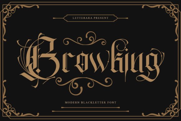 Browking: The Blackletter Font for Bold, Distinct Branding
