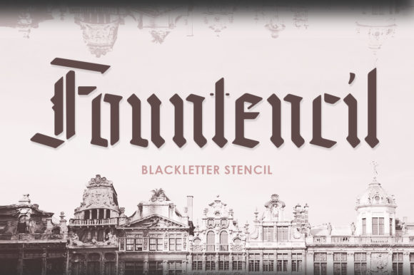 Fountencil: The Stencil Font with a Story to Tell
