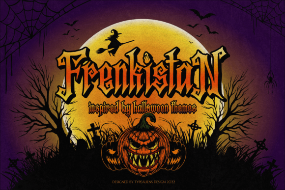 Frenkistan: A Blackletter Font for Edgy, Horror-Inspired Design