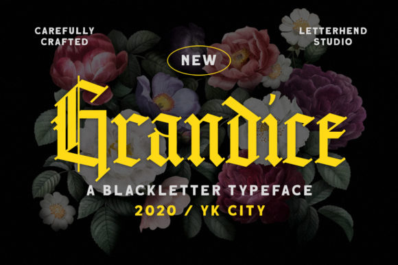 Grandice: Elevate Your Designs with Gothic Blackletter