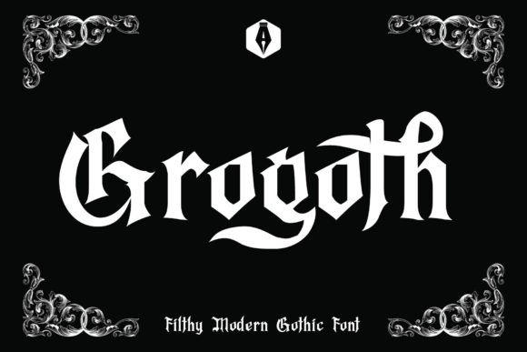 Grogoth: A Modern Blackletter Font for Bold Brands