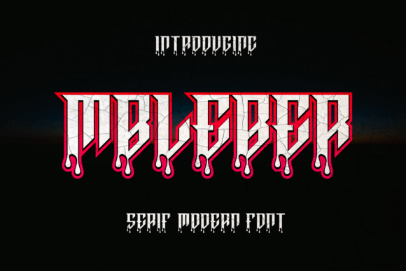 Mbleber: A Blackletter Typeface for Bold Branding