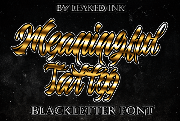 Meaningful Tattoo: A Font with Real Impact