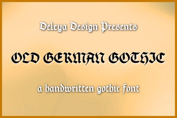 Old German Gothic: Timeless Charm for Modern Design