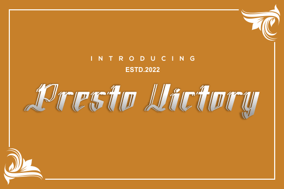 Presto Victory: A Bold Statement for Your Brand