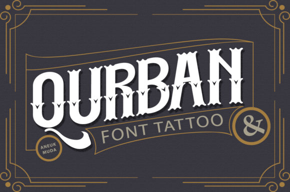 Qurban: A Blackletter Font for Bold Branding