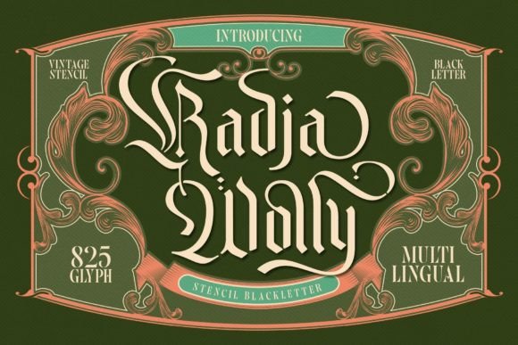 Radja Wolly: A Modern Blackletter for Bold Branding