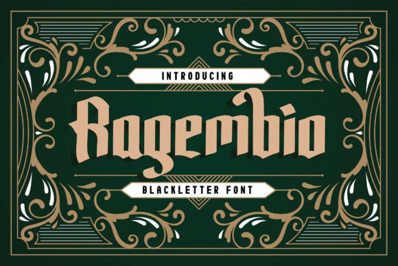 Ragembio: Command Attention with This Bold Blackletter Font