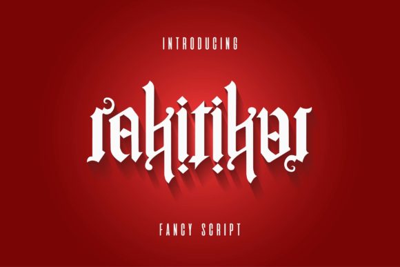 Rakitikar: The Blackletter Font with a Modern Edge
