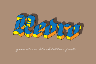 Redro: A Modern Geometrical Blackletter for Bold Branding