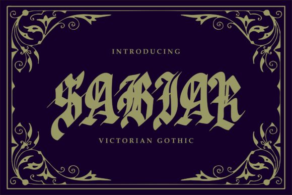 Sabhar: A Blackletter Font with a Quirky, Modern Edge