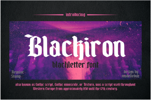 Unleash Bold Branding with the Blackiron Typeface
