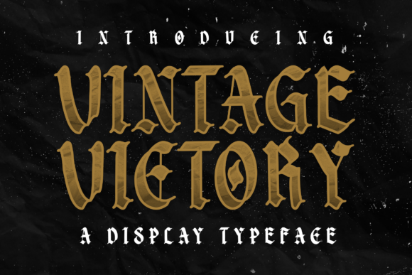 Vintage Victory: A Blackletter Typeface for Bold Brand Stories