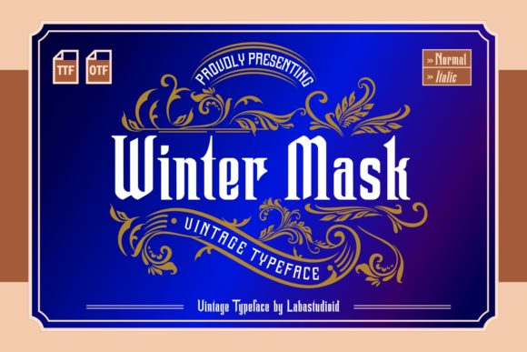 Winter Mask: The Blackletter Display Font for Bold Branding